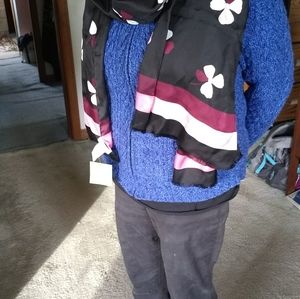 Kate Spade dusk bud silk scarf